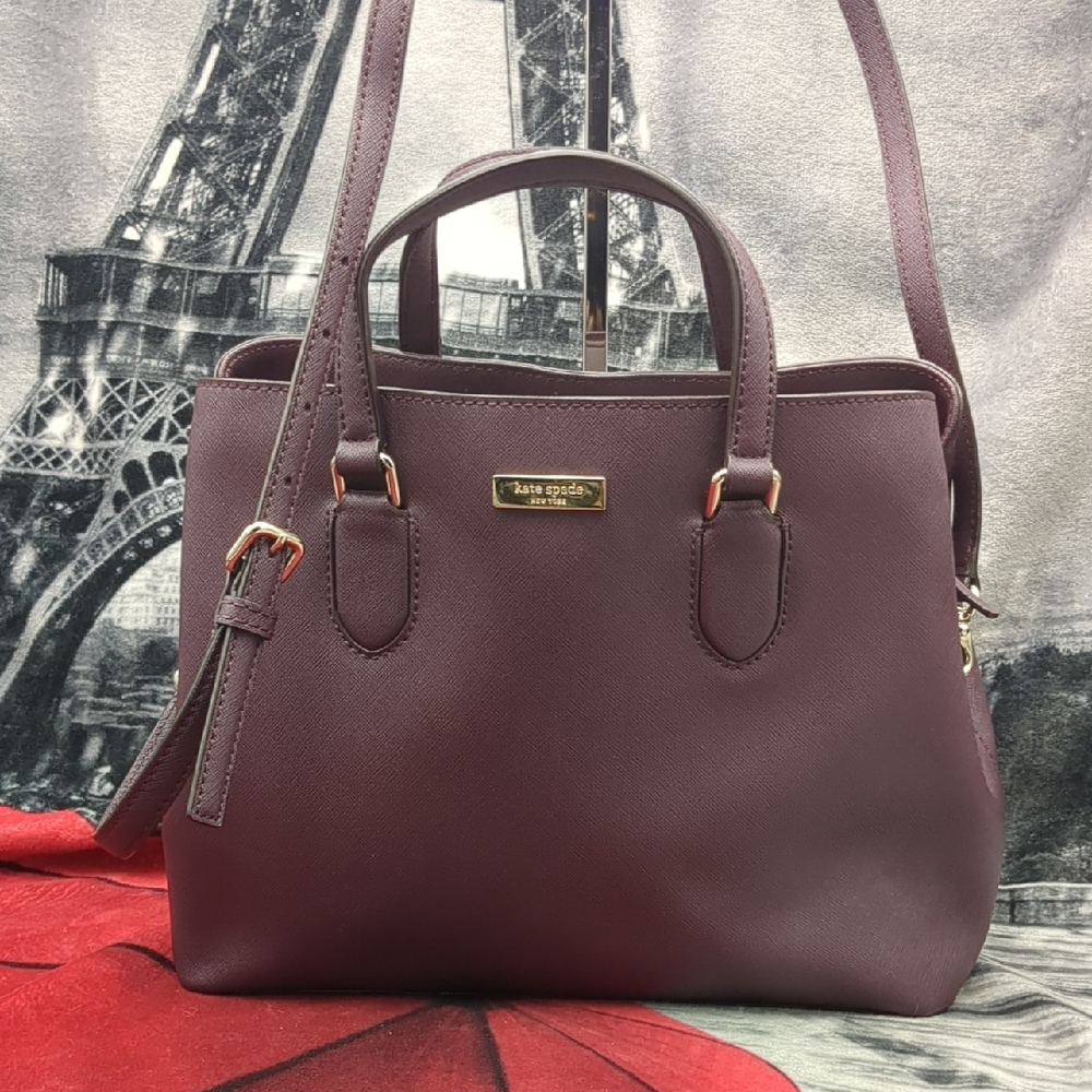 Kate spade new york laurel way mahogany evangelie satchel